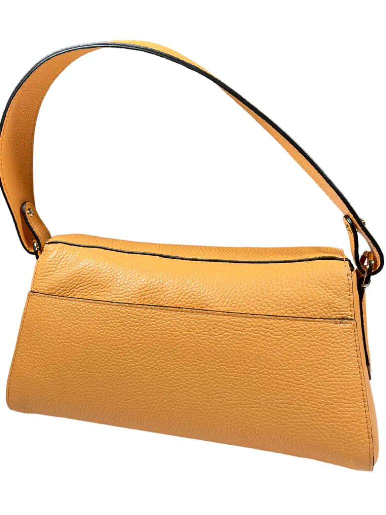 CUOIERIA FIORENTINA CORA FLAP BAGUETTE BAG - APRICOT