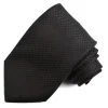 DION SILK SMALL NEAT TIE - BLACK
