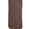 DION SILK TIE - ORANGE/MELON FINE STRIPE