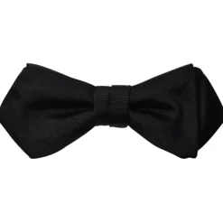 DION SILK TWILL FORMAL BOWTIE - BLACK