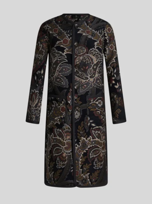 ETRO EMBROIDERED REVERSIBLE COAT - MULTICOLOR