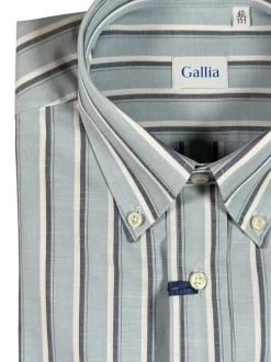 GALLIA MEN'S SHIRT - BLUE/WHITE STRIPE