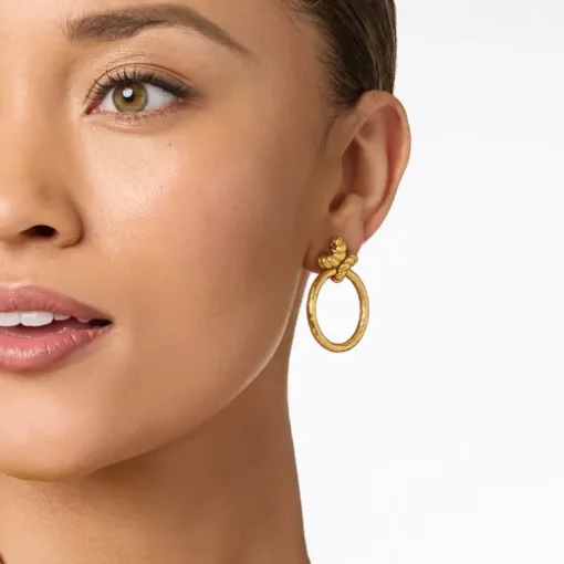 JULIE VOS NASSAU DOORKNOCKER EARRING