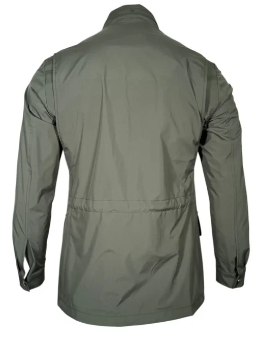 LUCIANO BARBERA CAR COAT - JUNGLE GREEN