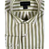 SCOTT BARBER BOLD SATEEN STRIPE MEN’S SHIRT - SAGE