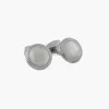 TATEOSSIAN CUFF LINKS - WHITE MOTHER OF PEARL BULLSEYE