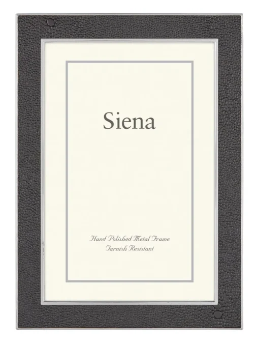 TIZO SHAGREEN SIENA SILVERPLATE FRAME - BLACK
