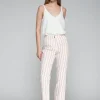 VILAGALLO STRIPED PANT - RED